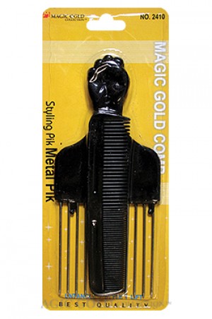 MAGIC GOLD Metal Afro Pik 
Sareya Beauty Supply Store 
Beauty Supply Store